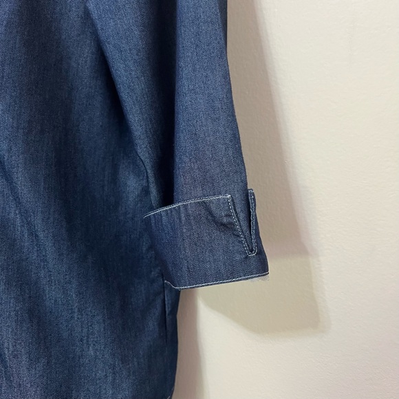 Alfred Dunner Chambray Denim Jacket & Pant Set - Picture 6 of 15